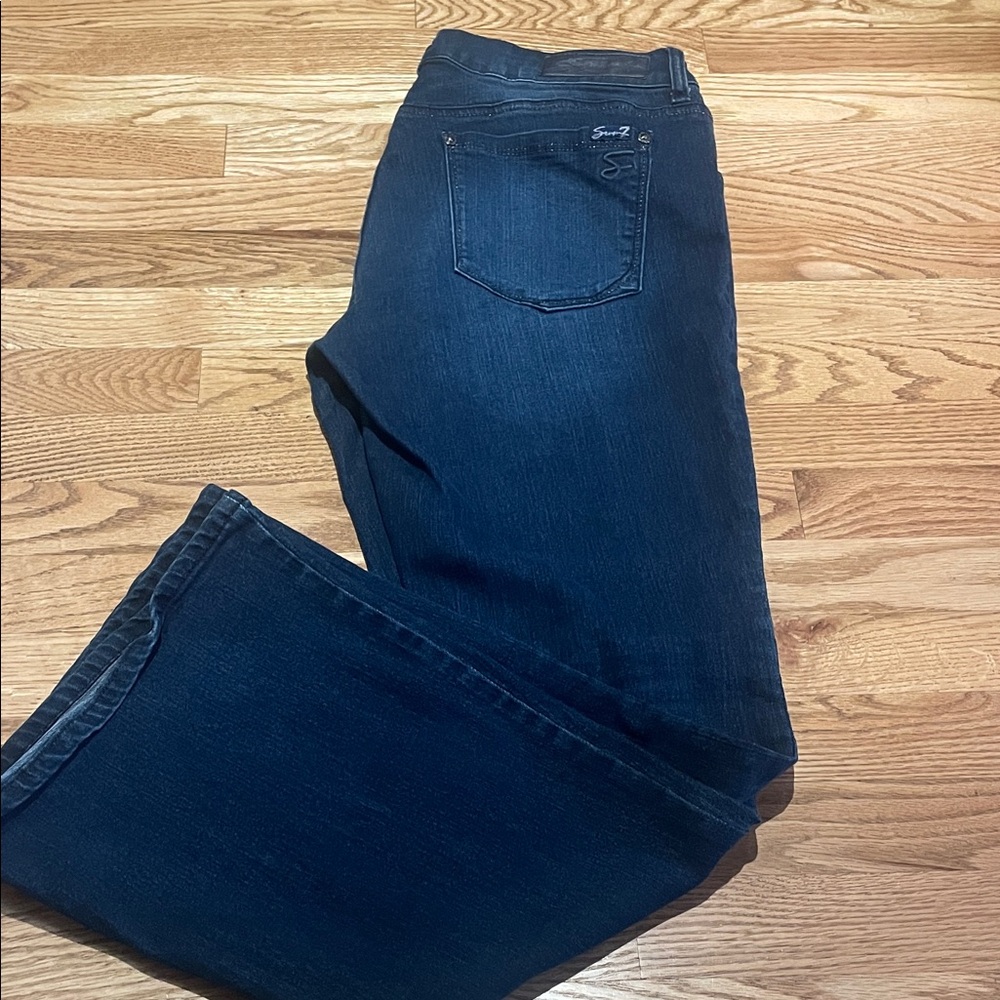 Seven7 Deep Indigo Flare Jeans